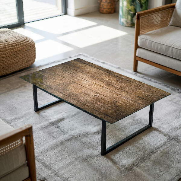 Tablero vidrio mesa rectangular Estructura de madera ecológica