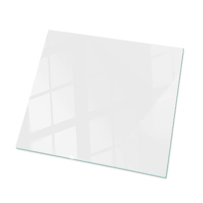 Tablero vidrio mesa rectangular Blanco puro