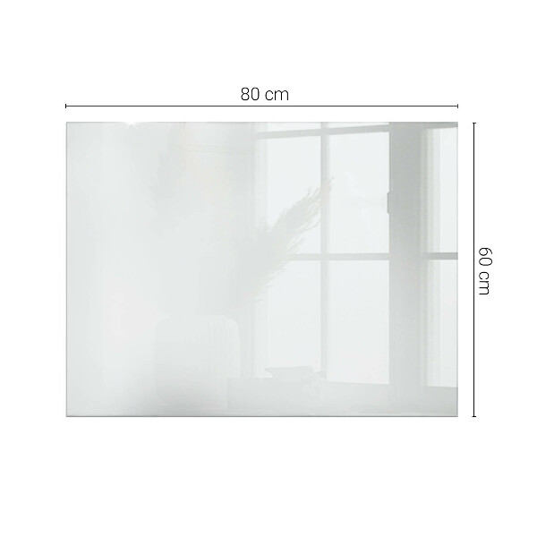 Tablero vidrio mesa rectangular Blanco puro