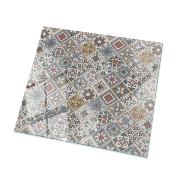 Tablero vidrio mesa rectangular Mosaicos decorativos con detalles