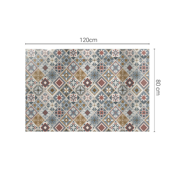 Tablero vidrio mesa rectangular Mosaicos decorativos con detalles