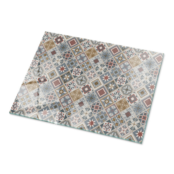 Tablero vidrio mesa rectangular Mosaicos decorativos con detalles