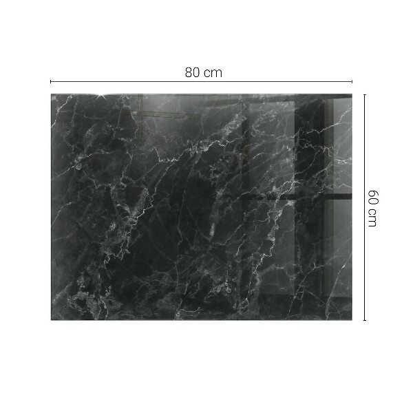Tablero vidrio mesa rectangular Mármol con vetas delicadas