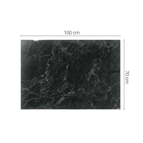 Tablero vidrio mesa rectangular Mármol con vetas delicadas