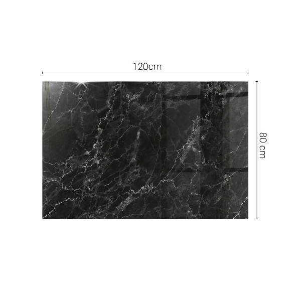 Tablero vidrio mesa rectangular Mármol con vetas delicadas