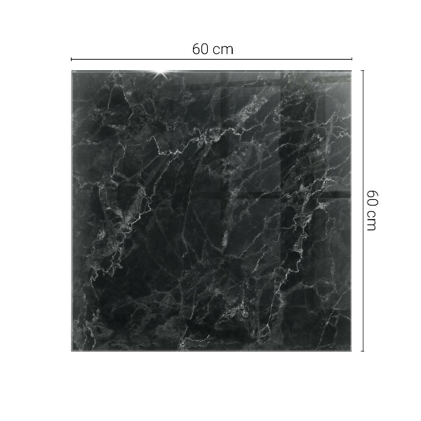 Tablero vidrio mesa rectangular Mármol con vetas delicadas