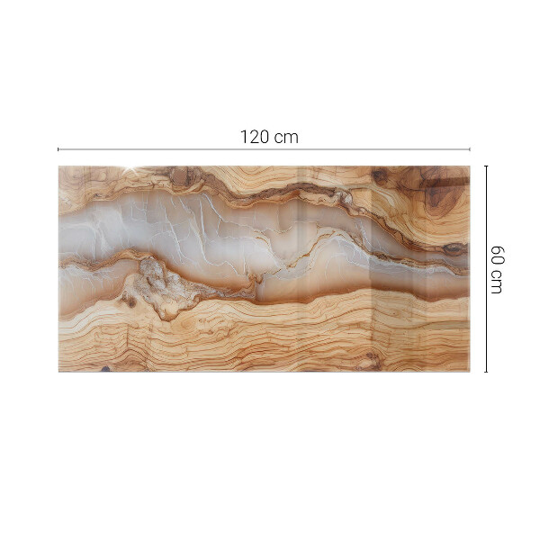 Tablero vidrio mesa rectangular Madera en armonía con la resina