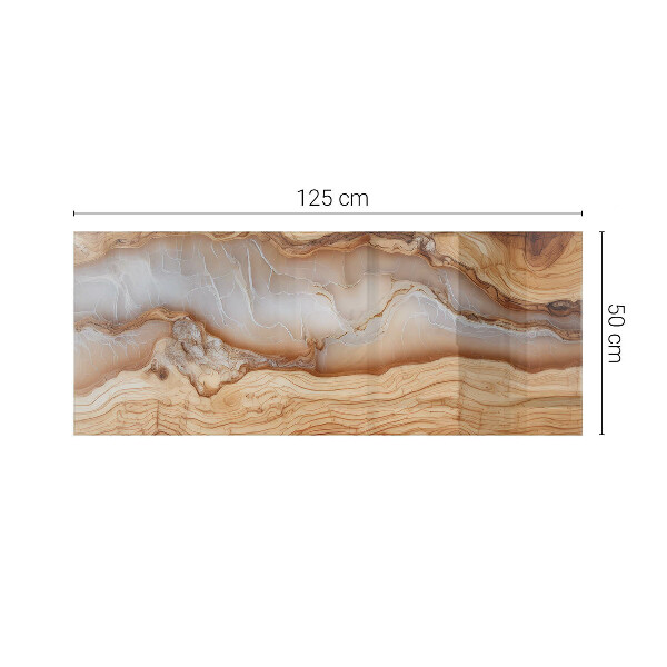 Tablero vidrio mesa rectangular Madera en armonía con la resina