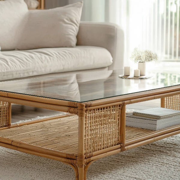 Tablero para mesa rectangular transparente