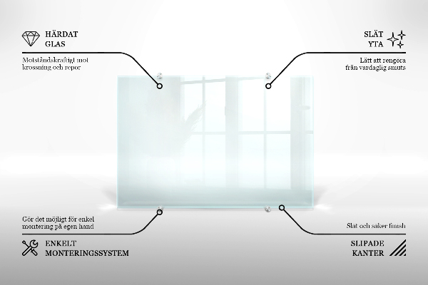 Salpicadero de cocina transparente 100x30 cm