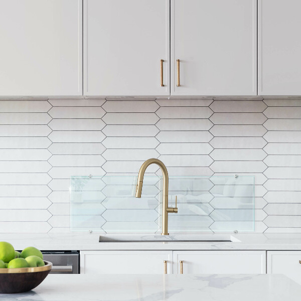 Salpicadero de cocina transparente 100x30 cm