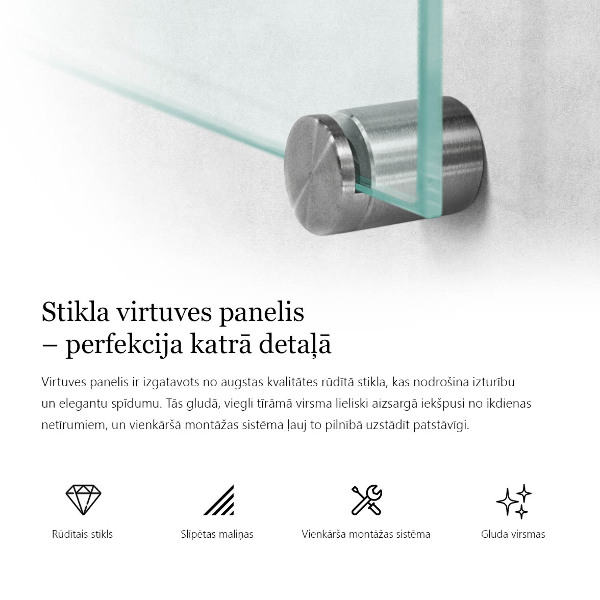 Panel antisalpicaduras transparente 100x50 cm