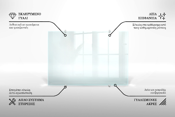 Panel para cocina transparente 100x70 cm