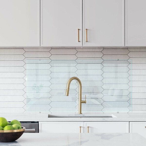 Salpicadero de cocina transparente 120x60 cm