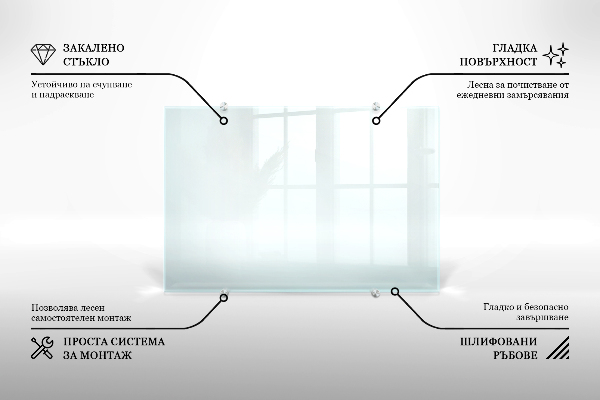 Panel para cocina transparente 140x70 cm
