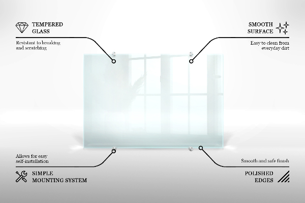 Panel para cocina transparente 140x70 cm