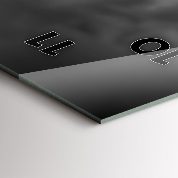 Reloj de vidrio vertical Torre Effel París - espejomat.es