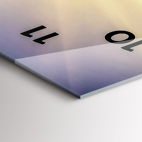 Reloj de cristal vertical Paisaje de montaña - espejomat.es