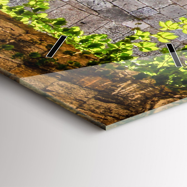 Reloj vertical Pintoresca calle de Rodas - espejomat.es