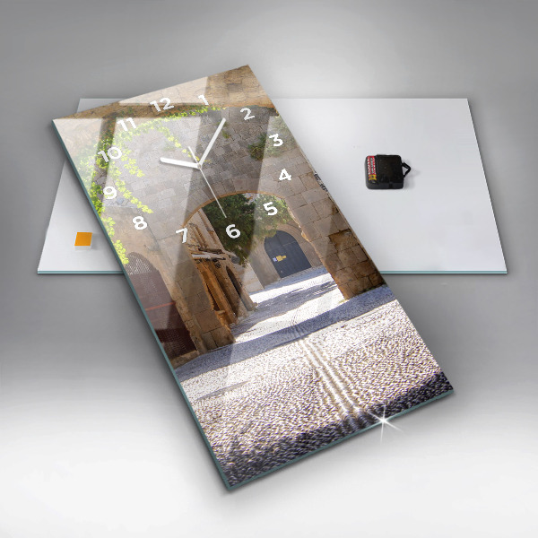 Reloj vertical Pintoresca calle de Rodas - espejomat.es