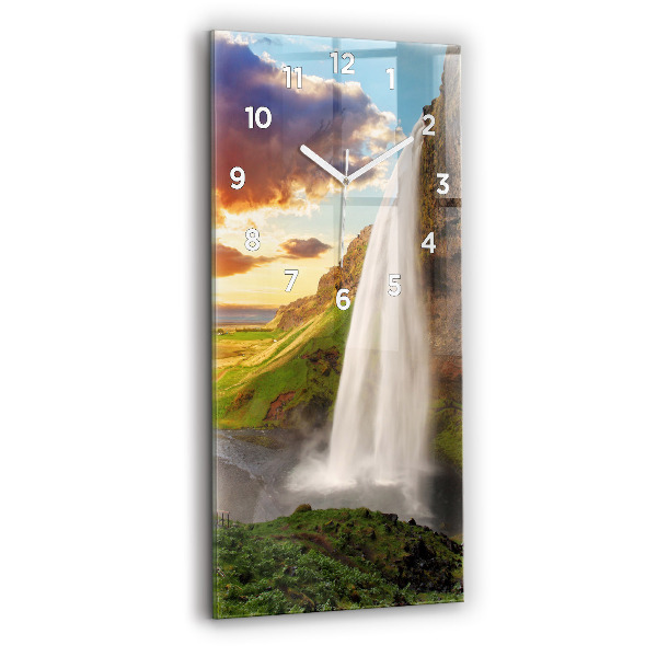 Reloj vertical Cascada en Islandia - espejomat.es