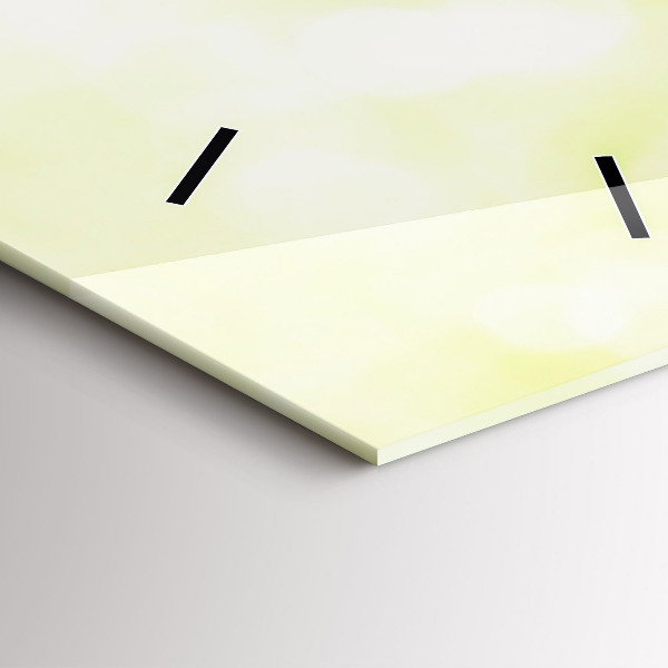 Reloj de vidrio vertical Hierba verde - espejomat.es