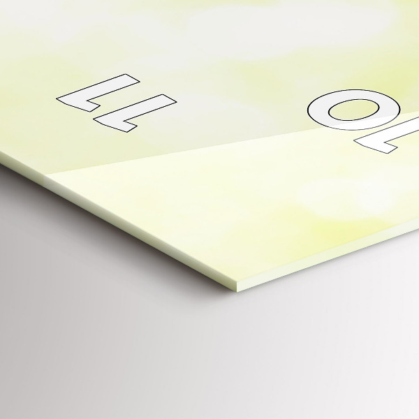 Reloj de vidrio vertical Hierba verde - espejomat.es