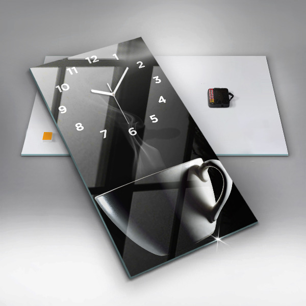 Reloj vertical Taza de café - espejomat.es