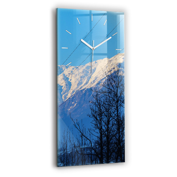 Reloj de cristal vertical Vista de montaña - espejomat.es