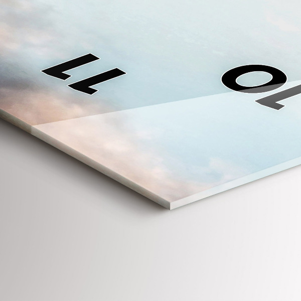 Reloj de cristal vertical Panorama con la Torre Eiffel - espejomat.es