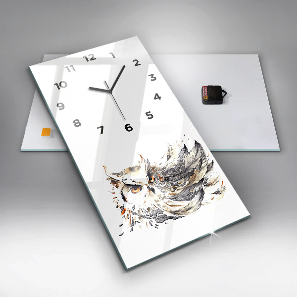 Reloj vertical Búho símbolo de sabiduría - espejomat.es