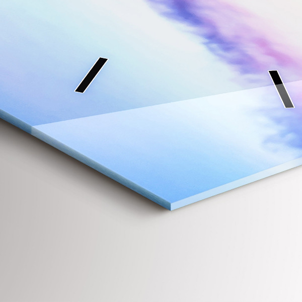 Reloj vertical Puente en el puerto al atardecer - espejomat.es