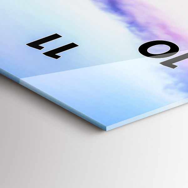 Reloj vertical Puente en el puerto al atardecer - espejomat.es