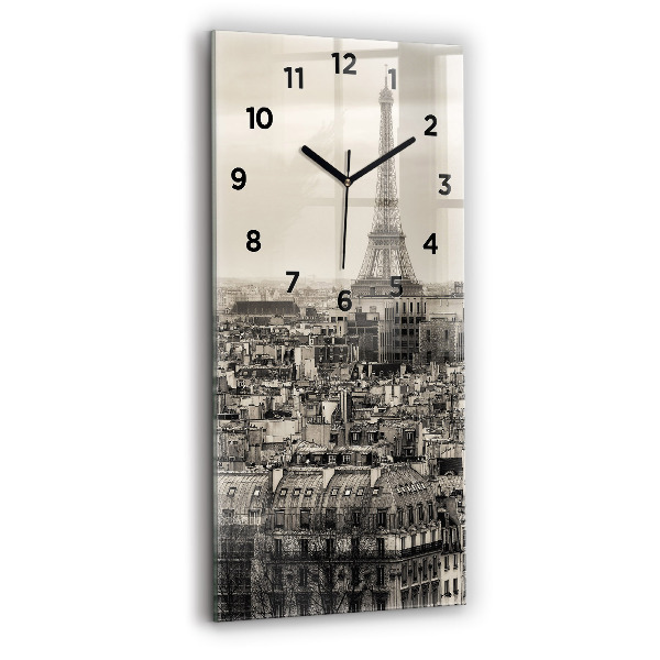 Reloj vertical Paisaje panorámico de París - espejomat.es