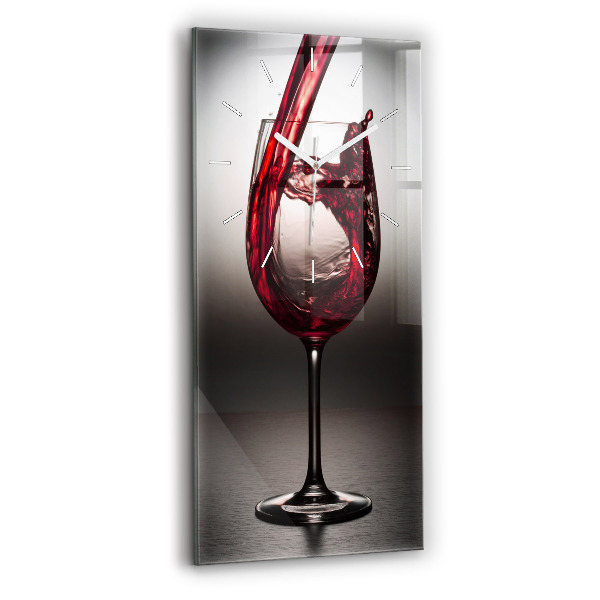 Reloj de vidrio vertical Copa de vino - espejomat.es