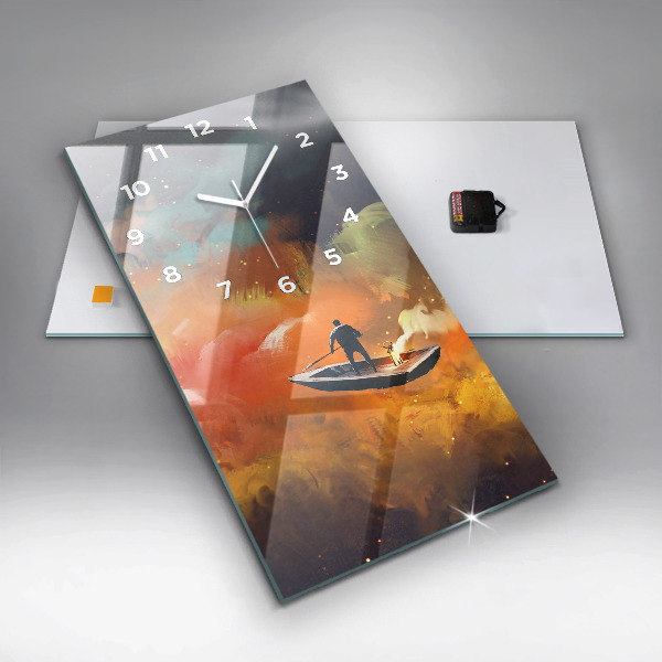 Reloj vertical Imagen abstracta - espejomat.es