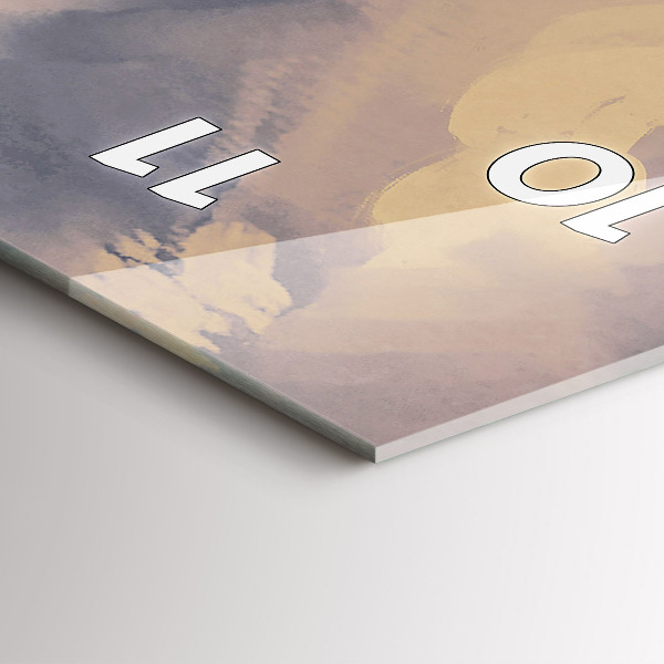 Reloj de vidrio vertical Barcos de papel - espejomat.es