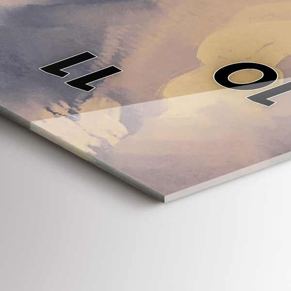 Reloj de vidrio vertical Barcos de papel - espejomat.es