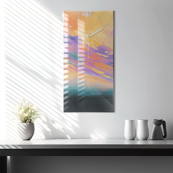 Reloj de vidrio vertical Amor platónico - espejomat.es