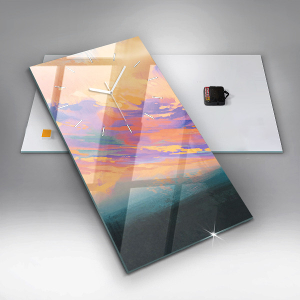 Reloj de vidrio vertical Amor platónico - espejomat.es