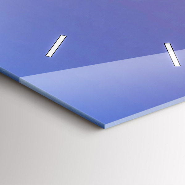 Reloj de vidrio vertical Vista de Barcelona - espejomat.es