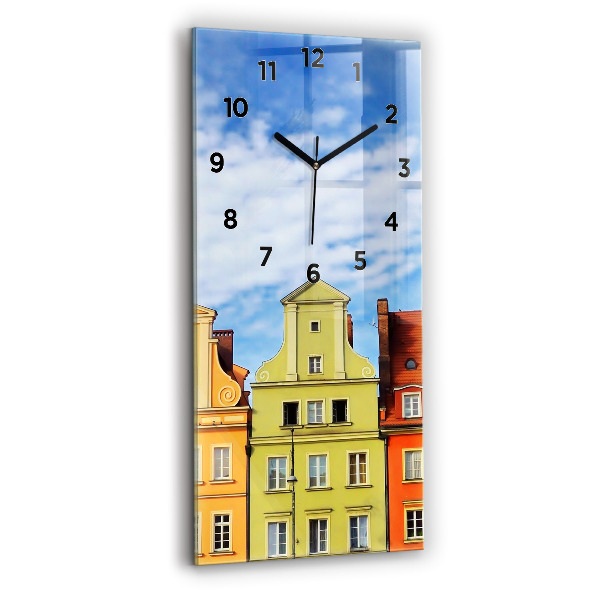 Reloj de cristal vertical Wroclaw - Casco antiguo - espejomat.es
