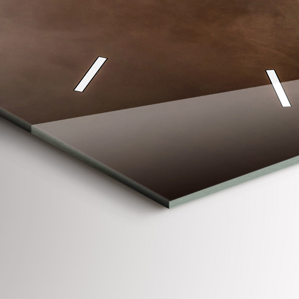 Reloj de cristal vertical Granos de café - espejomat.es