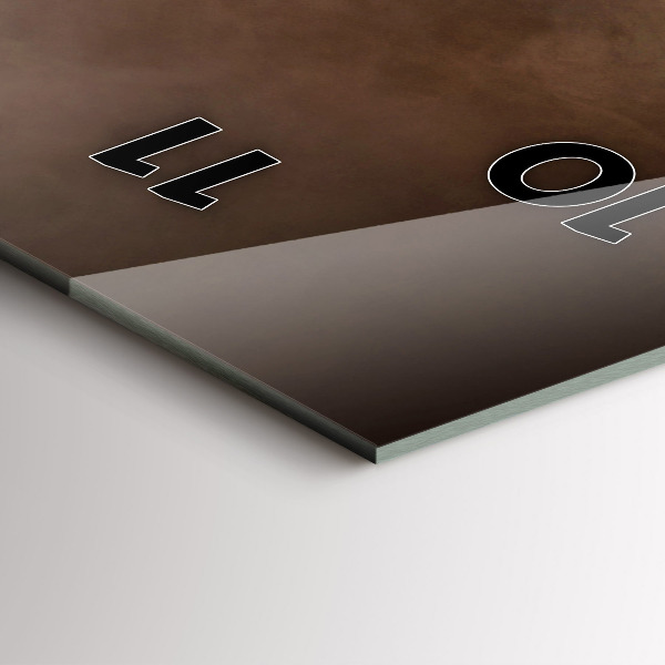 Reloj de cristal vertical Granos de café - espejomat.es