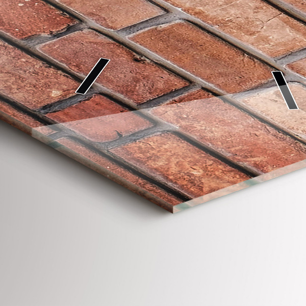 Reloj vertical Pared de ladrillos - espejomat.es