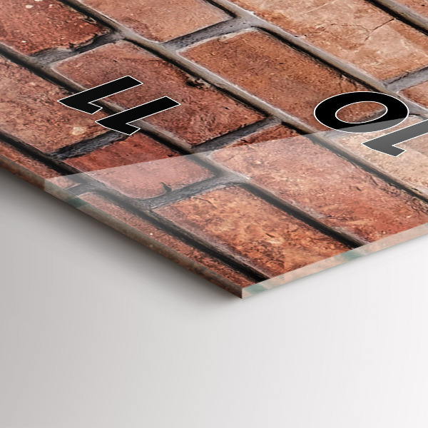 Reloj vertical Pared de ladrillos - espejomat.es