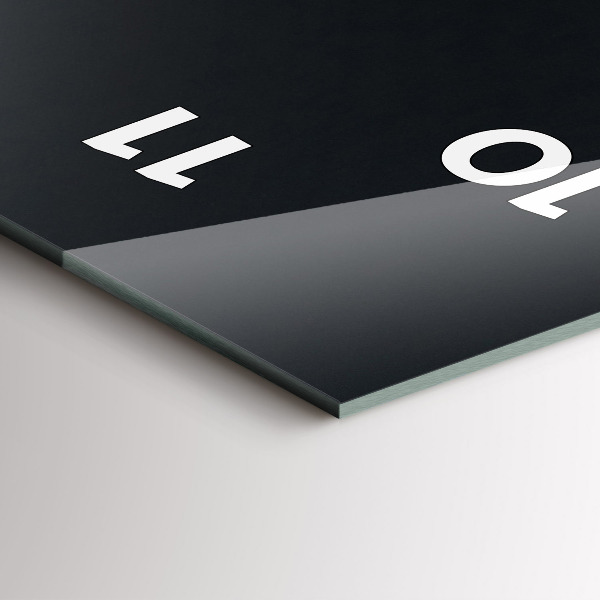 Reloj de cristal vertical Granos de café - espejomat.es