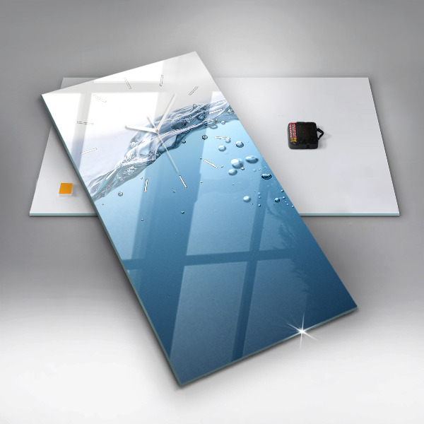 Reloj vertical Primer plano de agua - espejomat.es