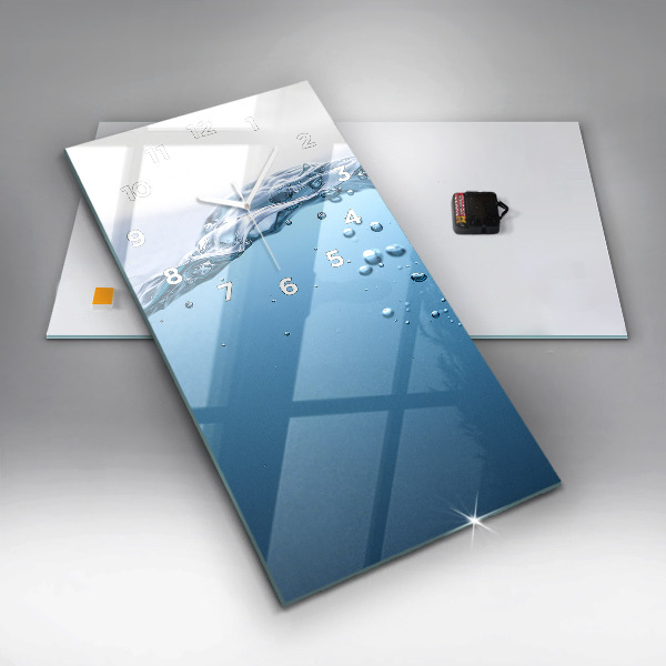 Reloj vertical Primer plano de agua - espejomat.es