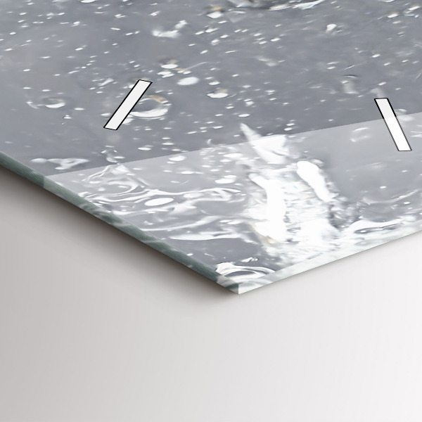 Reloj de cristal vertical Cítricos en agua - espejomat.es